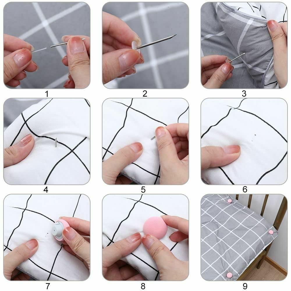 Mushroom Shape Quilt & Bedsheet Fixing Clips (Pack of 6)